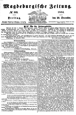 Magdeburgische Zeitung Freitag 29. Dezember 1854