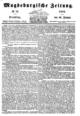 Magdeburgische Zeitung Dienstag 16. Januar 1855