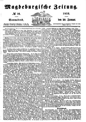 Magdeburgische Zeitung Samstag 20. Januar 1855