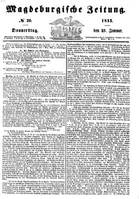 Magdeburgische Zeitung Donnerstag 25. Januar 1855