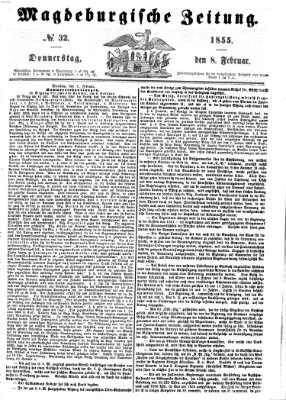 Magdeburgische Zeitung Donnerstag 8. Februar 1855