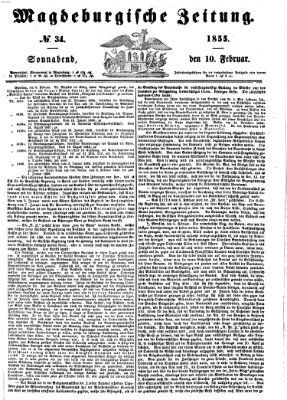 Magdeburgische Zeitung Samstag 10. Februar 1855