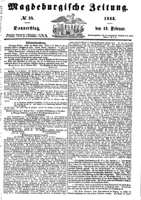 Magdeburgische Zeitung Donnerstag 15. Februar 1855