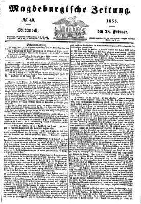 Magdeburgische Zeitung Mittwoch 28. Februar 1855