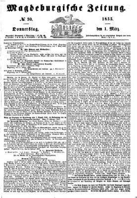 Magdeburgische Zeitung Donnerstag 1. März 1855