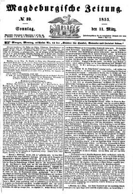 Magdeburgische Zeitung Sonntag 11. März 1855