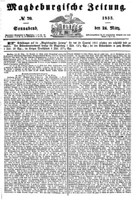 Magdeburgische Zeitung Samstag 24. März 1855