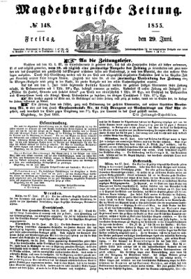 Magdeburgische Zeitung Freitag 29. Juni 1855