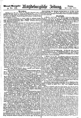 Magdeburgische Zeitung Montag 2. Juli 1855