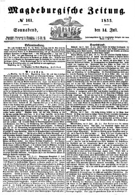 Magdeburgische Zeitung Samstag 14. Juli 1855