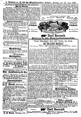 Magdeburgische Zeitung Sonntag 15. Juli 1855