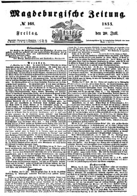 Magdeburgische Zeitung Freitag 20. Juli 1855