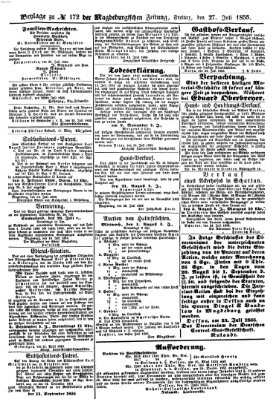 Magdeburgische Zeitung Freitag 27. Juli 1855