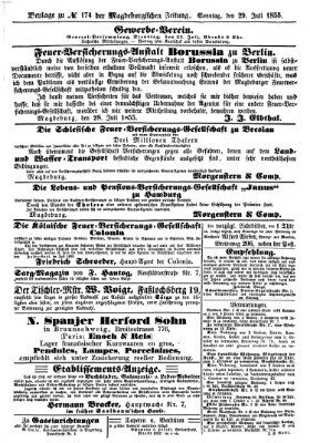 Magdeburgische Zeitung Sonntag 29. Juli 1855