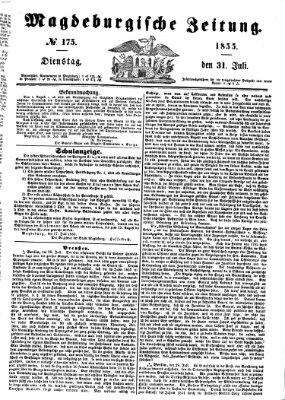 Magdeburgische Zeitung Dienstag 31. Juli 1855