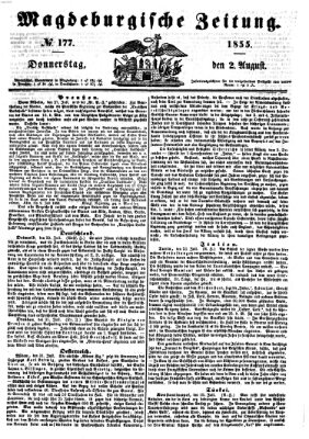 Magdeburgische Zeitung Donnerstag 2. August 1855