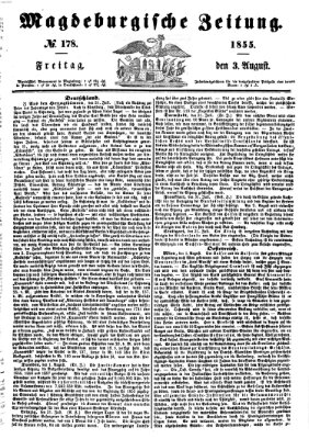 Magdeburgische Zeitung Freitag 3. August 1855