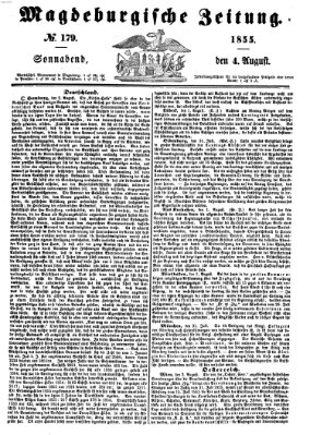 Magdeburgische Zeitung Samstag 4. August 1855