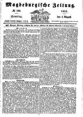 Magdeburgische Zeitung Sonntag 5. August 1855