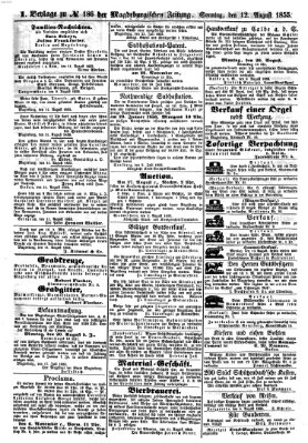 Magdeburgische Zeitung Sonntag 12. August 1855