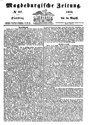 Magdeburgische Zeitung Dienstag 14. August 1855