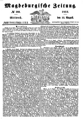 Magdeburgische Zeitung Mittwoch 15. August 1855