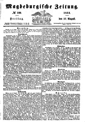 Magdeburgische Zeitung Freitag 17. August 1855