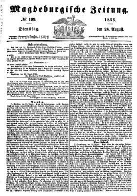 Magdeburgische Zeitung Dienstag 28. August 1855