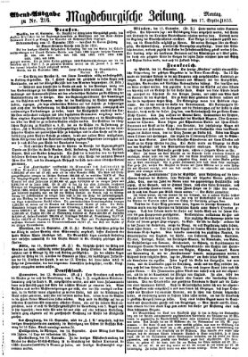 Magdeburgische Zeitung Montag 17. September 1855