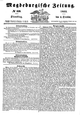 Magdeburgische Zeitung Dienstag 2. Oktober 1855