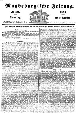 Magdeburgische Zeitung Sonntag 7. Oktober 1855