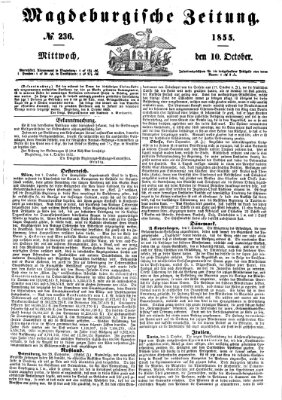 Magdeburgische Zeitung Mittwoch 10. Oktober 1855