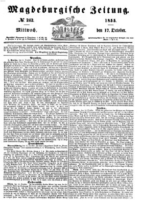 Magdeburgische Zeitung Mittwoch 17. Oktober 1855