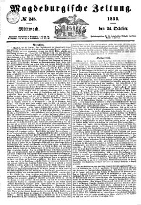 Magdeburgische Zeitung Mittwoch 24. Oktober 1855