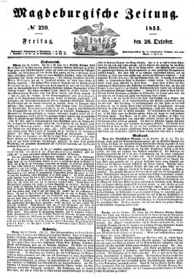 Magdeburgische Zeitung Freitag 26. Oktober 1855