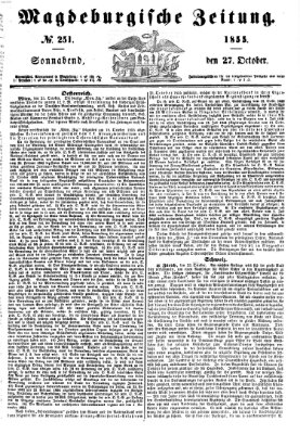 Magdeburgische Zeitung Samstag 27. Oktober 1855