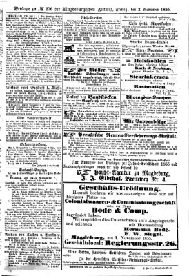 Magdeburgische Zeitung Freitag 2. November 1855