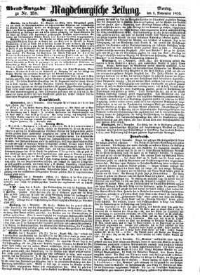 Magdeburgische Zeitung Montag 5. November 1855