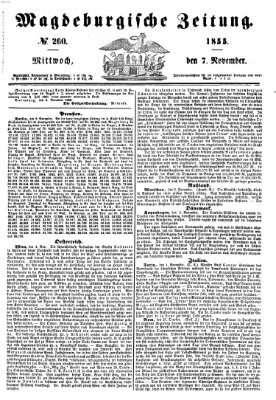 Magdeburgische Zeitung Mittwoch 7. November 1855