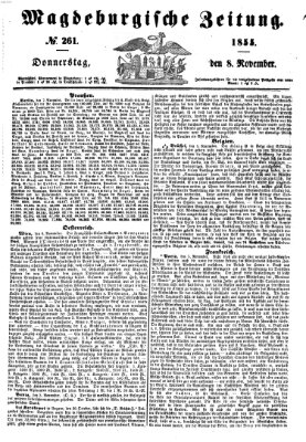 Magdeburgische Zeitung Donnerstag 8. November 1855