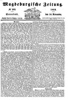 Magdeburgische Zeitung Samstag 10. November 1855