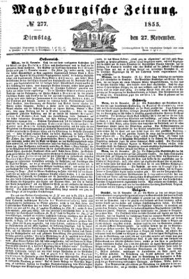 Magdeburgische Zeitung Dienstag 27. November 1855