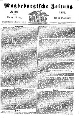 Magdeburgische Zeitung Donnerstag 6. Dezember 1855