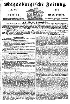 Magdeburgische Zeitung Freitag 28. Dezember 1855