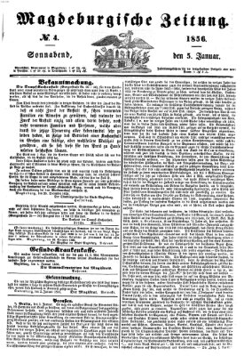 Magdeburgische Zeitung Samstag 5. Januar 1856