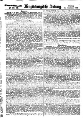 Magdeburgische Zeitung Montag 14. Januar 1856