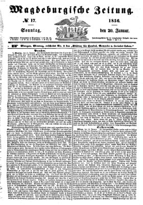 Magdeburgische Zeitung Sonntag 20. Januar 1856