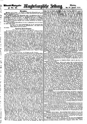 Magdeburgische Zeitung Montag 28. Januar 1856