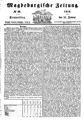 Magdeburgische Zeitung Donnerstag 31. Januar 1856