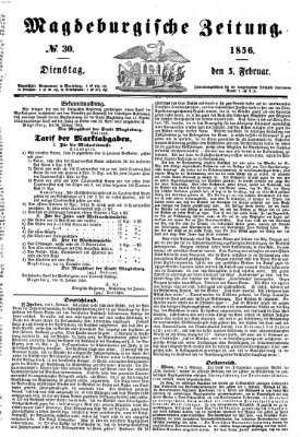 Magdeburgische Zeitung Dienstag 5. Februar 1856